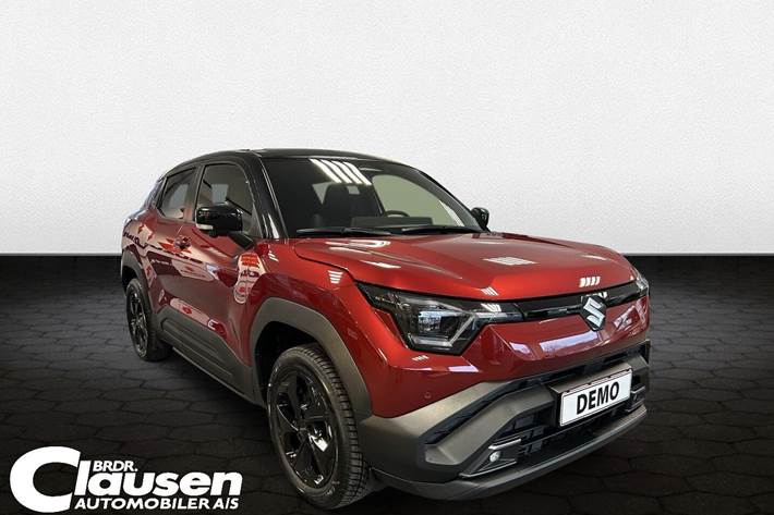Rød Suzuki eVitara fra 2026 set udefra