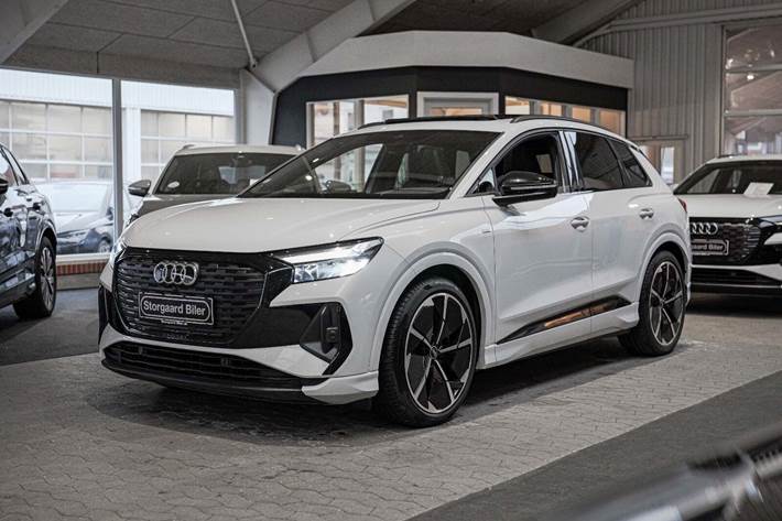 Hvid Audi Q4 e-tron fra 2022