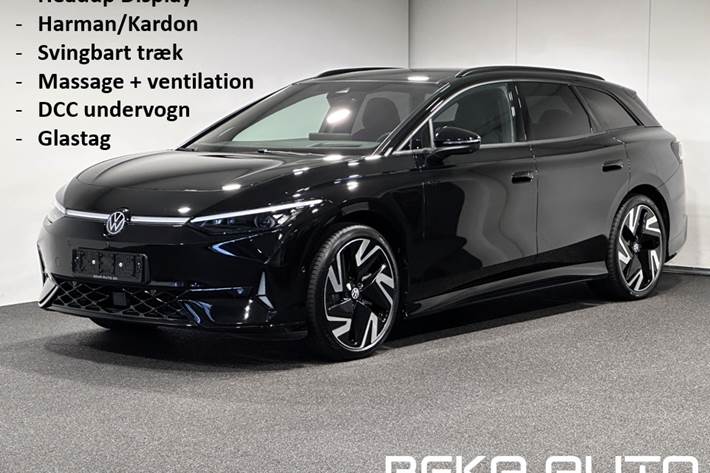 Sort VW ID.7 fra 2025 set udefra