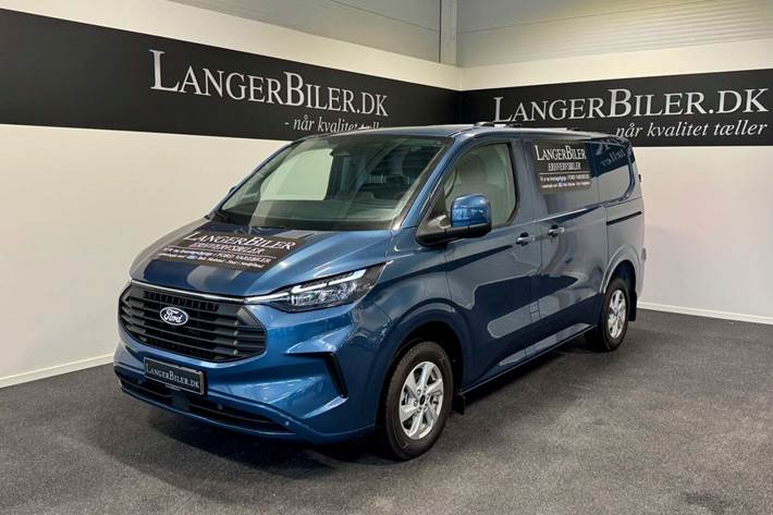 Blå Ford Transit Custom 300S fra 2025