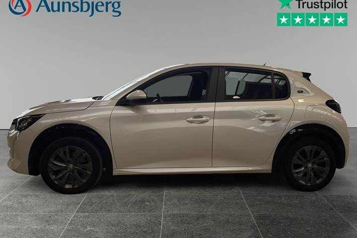 Hvid Peugeot e-208 fra 2021