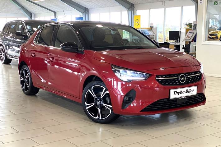 Rød Opel Corsa fra 2021