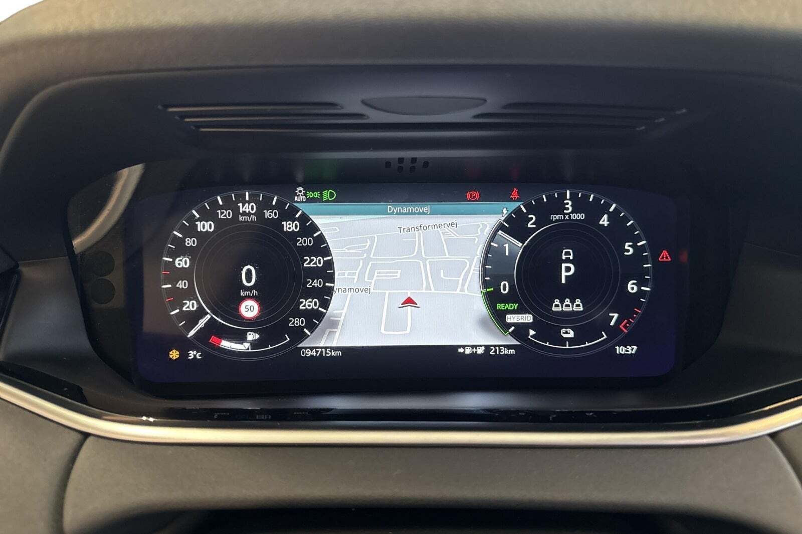 Blå Land Rover Range Rover evoque fra 2021