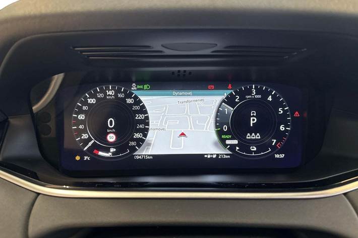 Blå Land Rover Range Rover evoque fra 2021