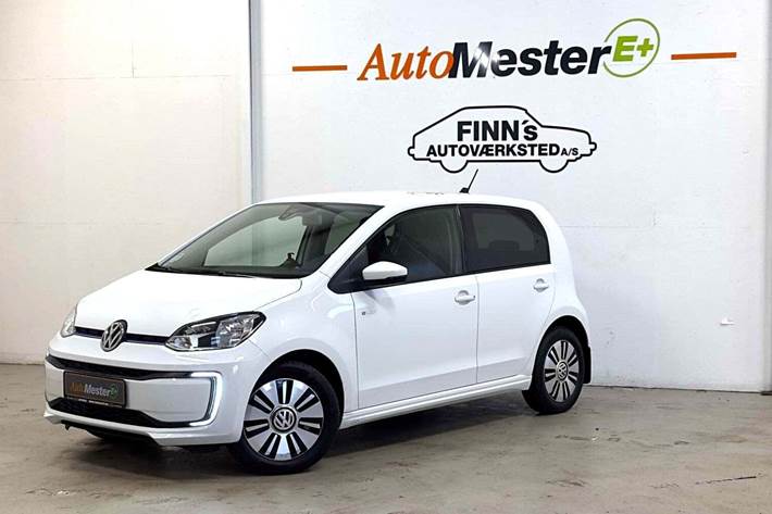 Hvid VW E-UP! fra 2019 set udefra