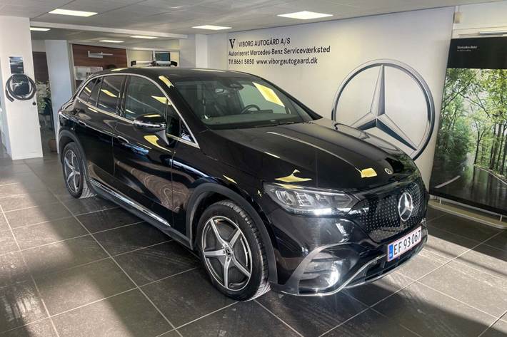 Sort Mercedes EQE350 SUV fra 2025