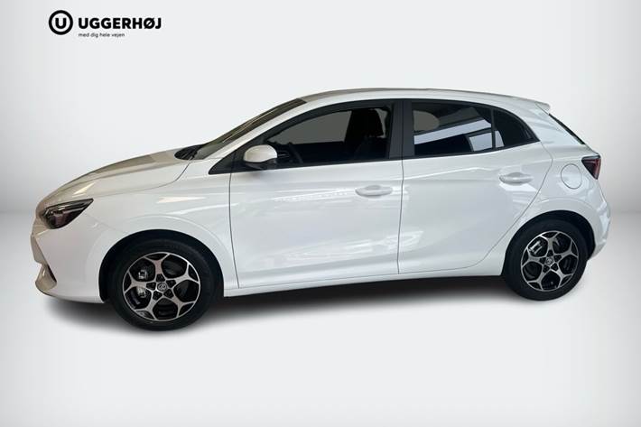 Hvid MG MG3 fra 2026 set udefra