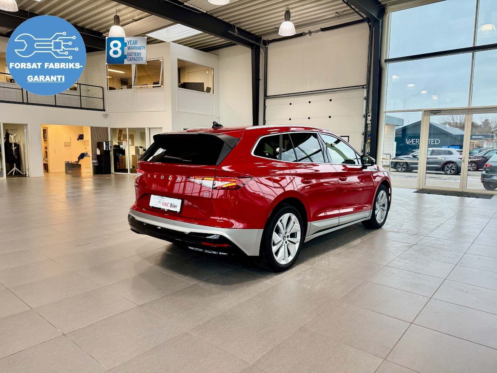 Rød Skoda Enyaq fra 2026