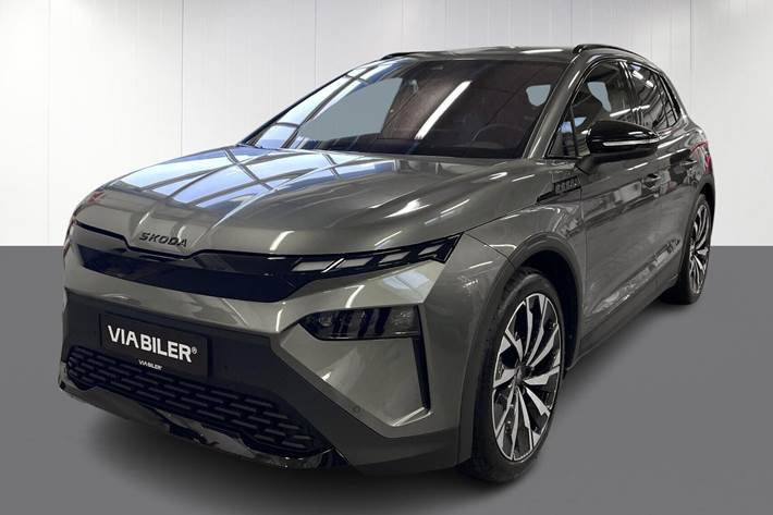 Grå Skoda Elroq fra 2026 set udefra