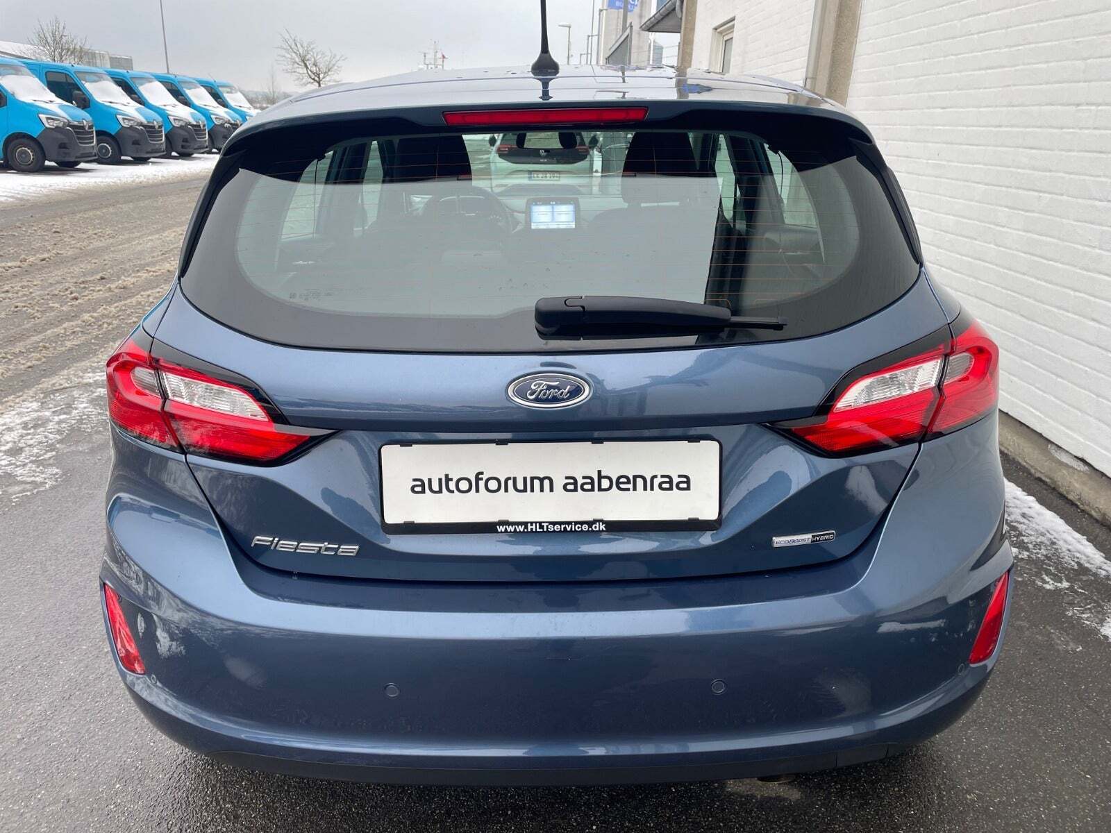 Blå Ford Fiesta fra 2022