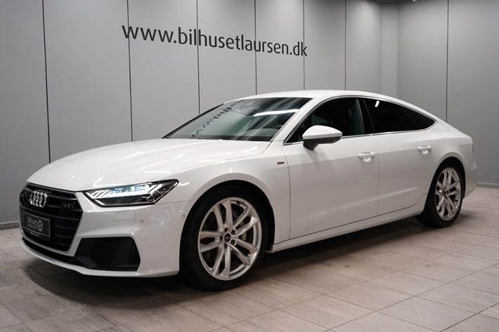 Hvid Audi A7 fra 2023