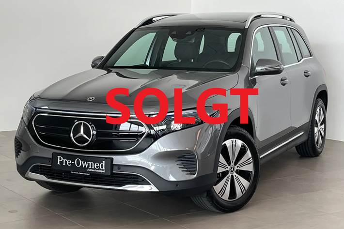 Grå Mercedes EQB250 fra 2024 set udefra