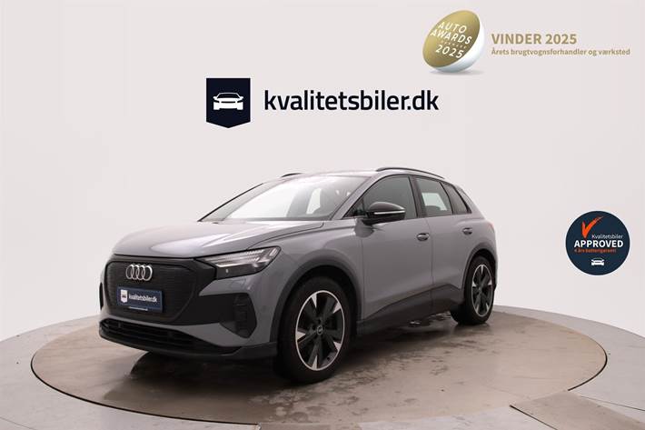 Grå Audi Q4 fra 2021 set udefra