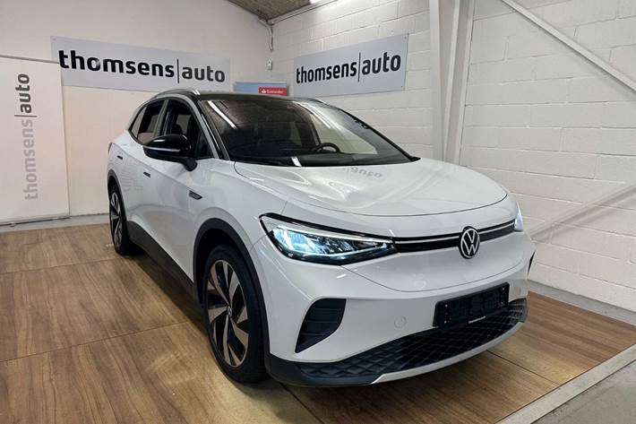 Hvid VW ID.4 fra 2022 set udefra