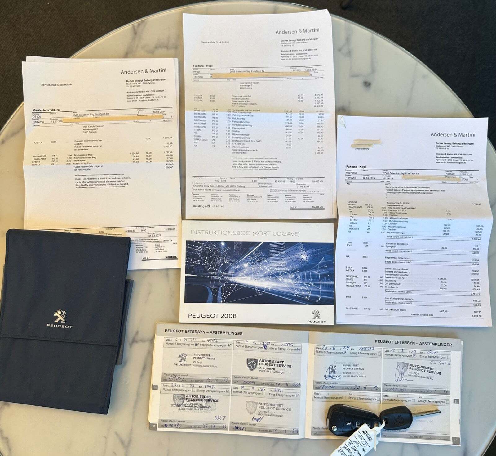 Hvid Peugeot 2008 fra 2019