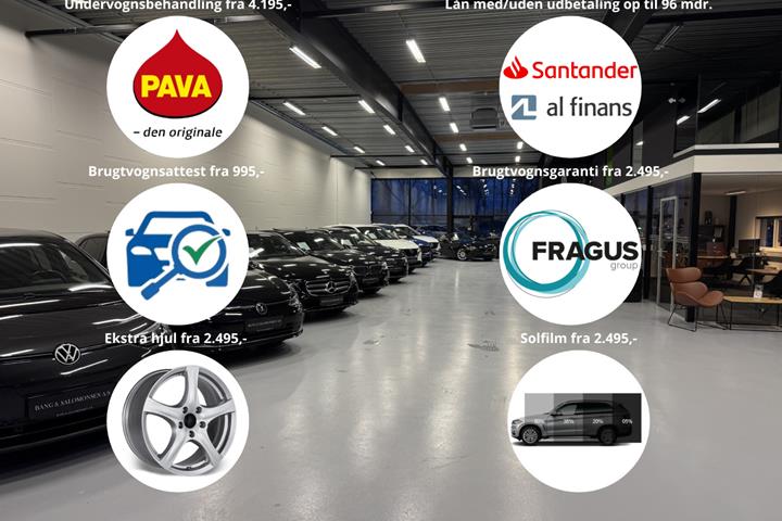 Sort Mercedes E220 d fra 2016
