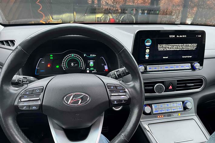 Rød Hyundai Kona fra 2020