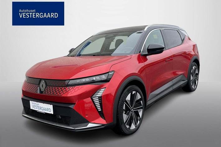 Rød Renault Scenic E-Tech fra 2025 set udefra