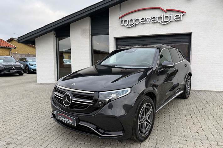 Grå Mercedes EQC400 fra 2021