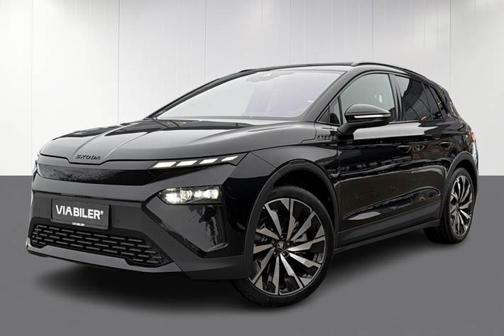 Sort Skoda Elroq fra 2025 set udefra