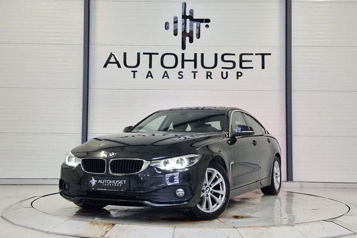 Sort BMW 420d fra 2018 set udefra