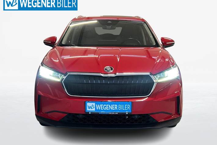 Rød Skoda Enyaq fra 2021