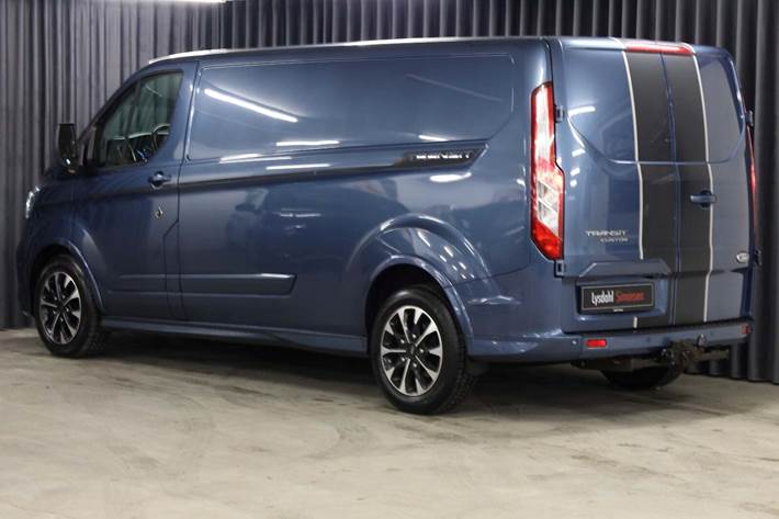 Blå Ford Transit Custom 320L fra 2020
