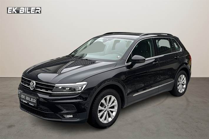 Sort VW Tiguan fra 2018 set udefra