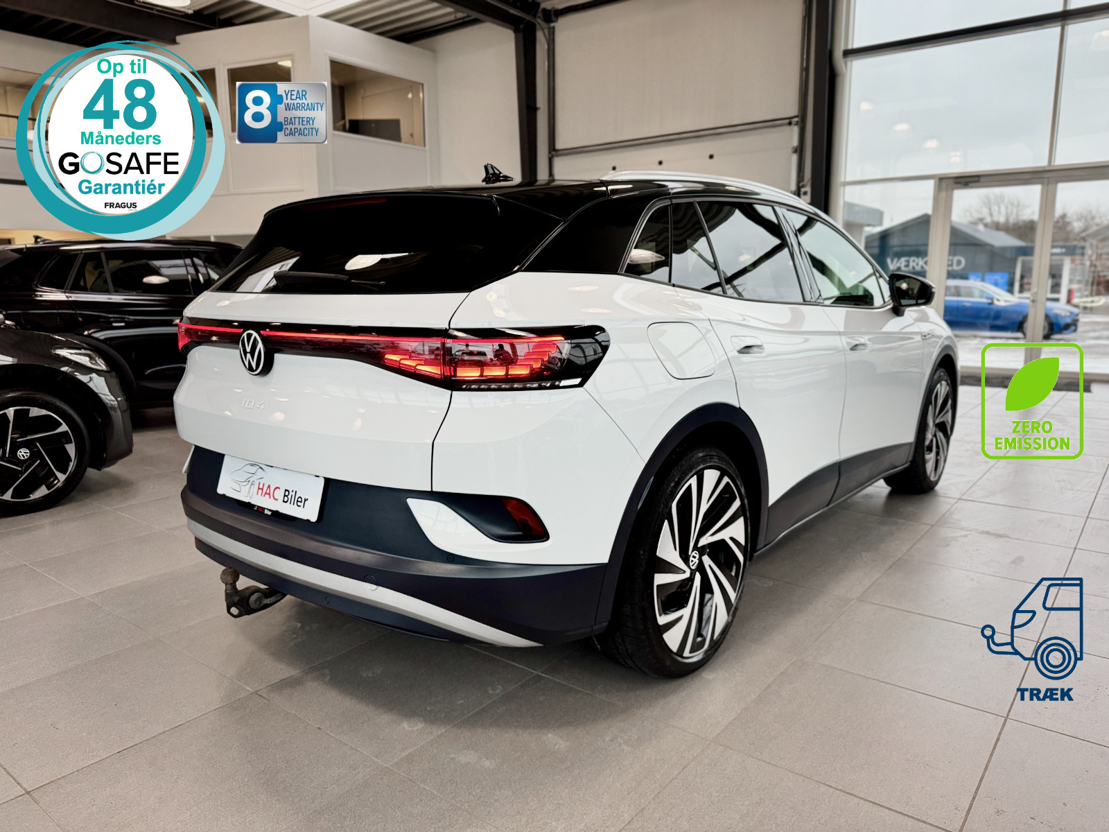 Hvid VW ID.4 fra 2022