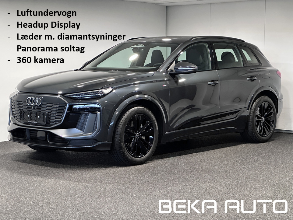 Grå Audi Q6 e-tron fra 2025