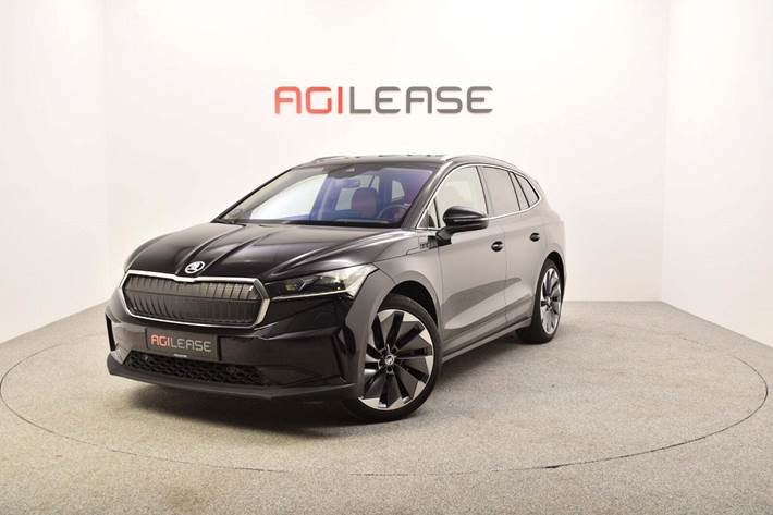 Sort Skoda Enyaq fra 2021 set udefra