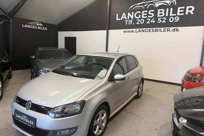 Sølv VW Polo fra 2010