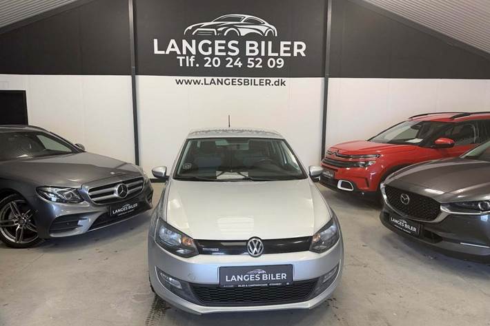 Sølv VW Polo fra 2010