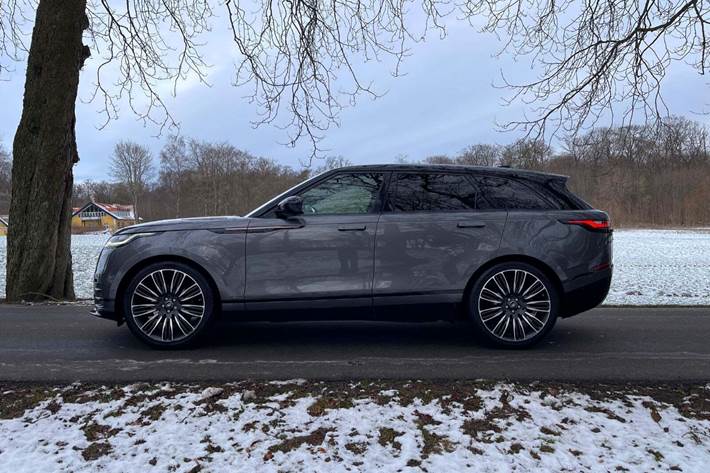 Grå Land Rover Range Rover Velar fra 2018