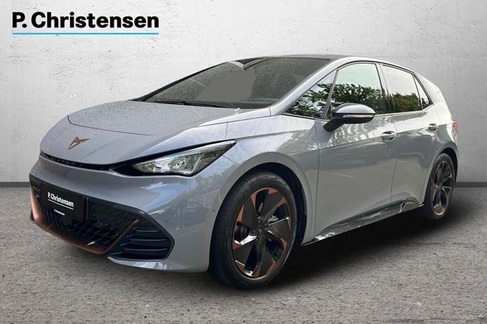 Grå Cupra Born fra 2023 set udefra