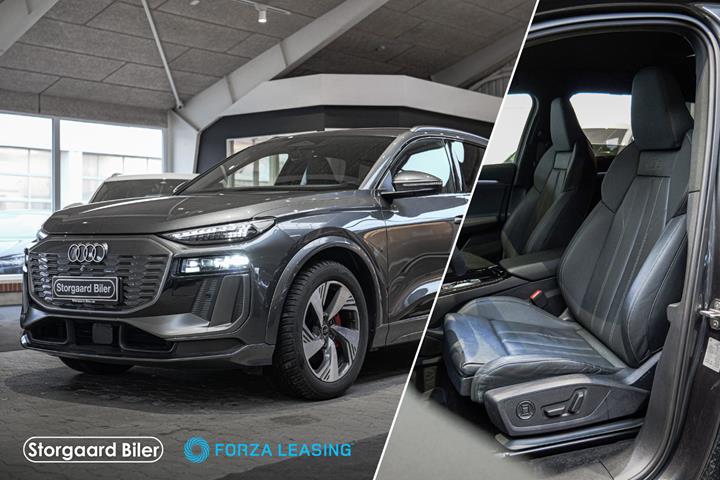 Grå Audi Q6 e-tron fra 2024
