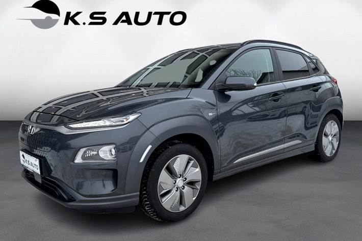 Grå Hyundai Kona fra 2020 set udefra