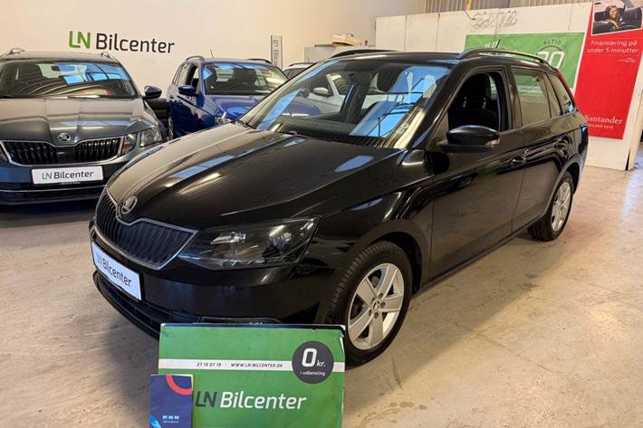 Sort Skoda Fabia fra 2016