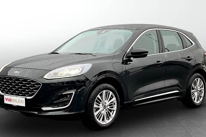 Sort Ford Kuga fra 2021 set udefra