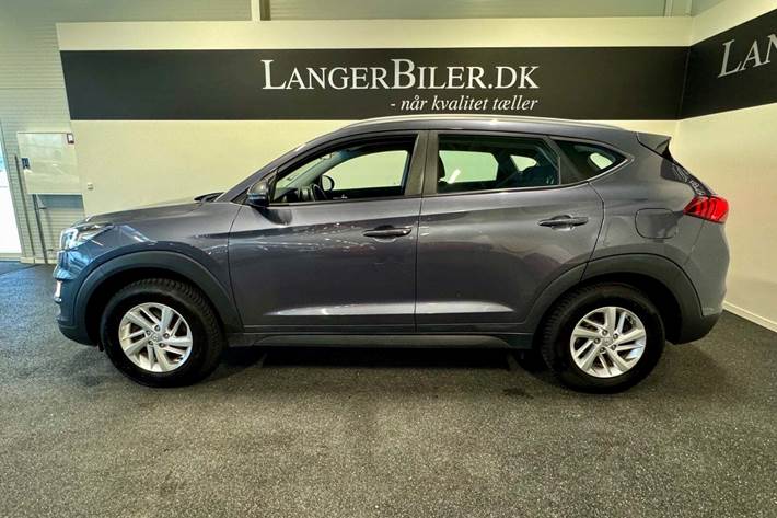 Grå Hyundai Tucson fra 2018