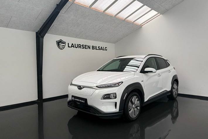 Hvid Hyundai Kona fra 2021