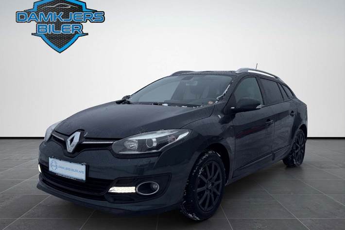 Grå Renault Megane III fra 2014 set udefra