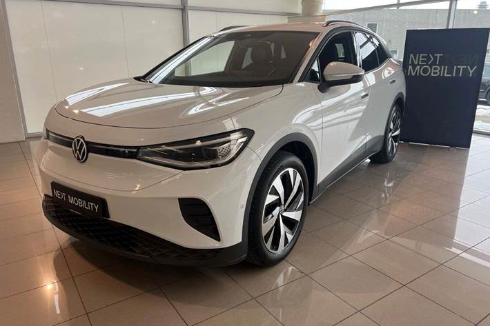 Hvid VW ID.4 fra 2024 set udefra