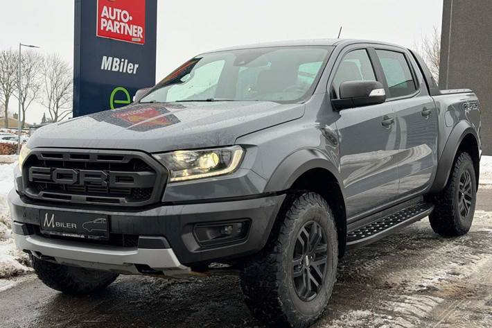 Grå Ford Ranger fra 2020 set udefra