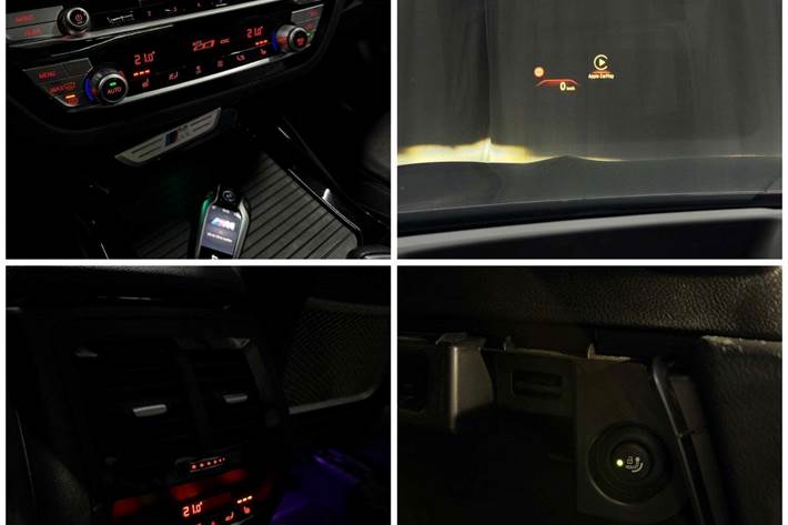 Blå BMW X3 fra 2018