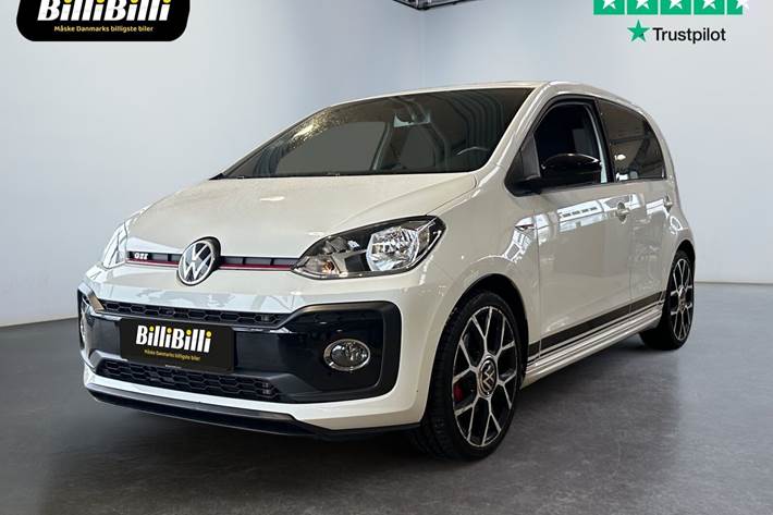 Hvid VW UP! fra 2020 set udefra
