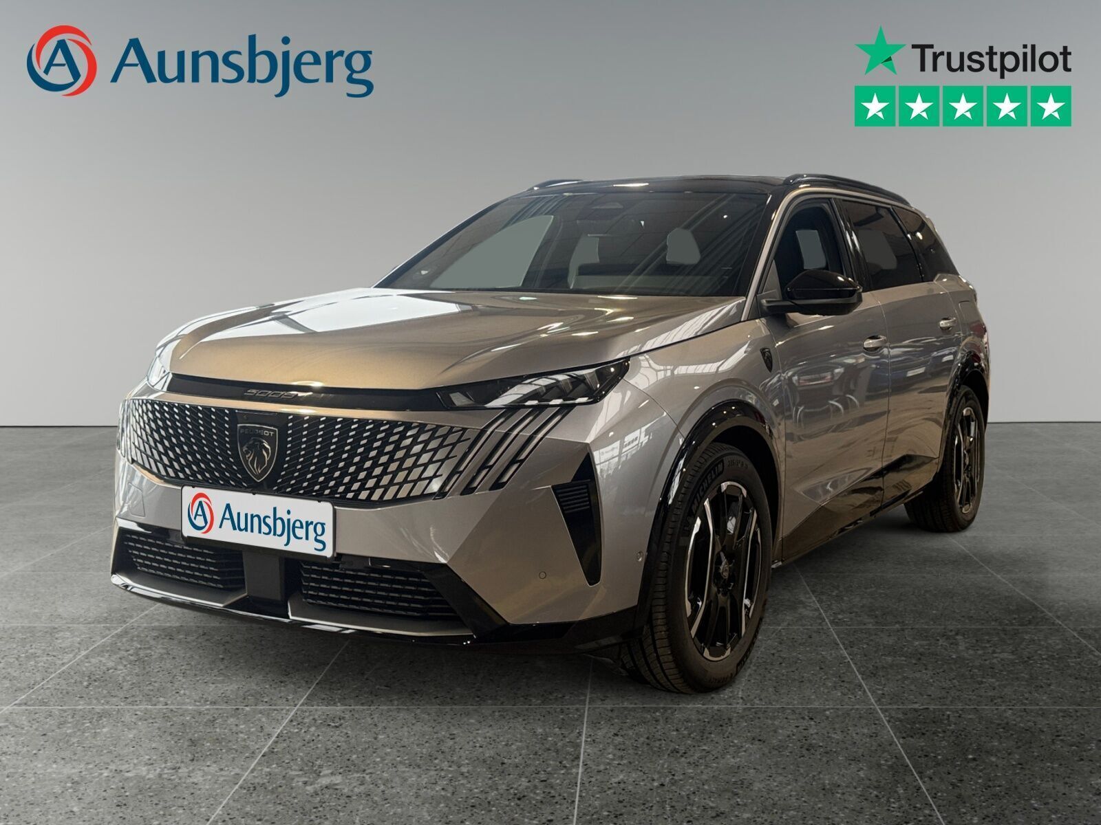 Sølv Peugeot e-5008 fra 2025 set udefra