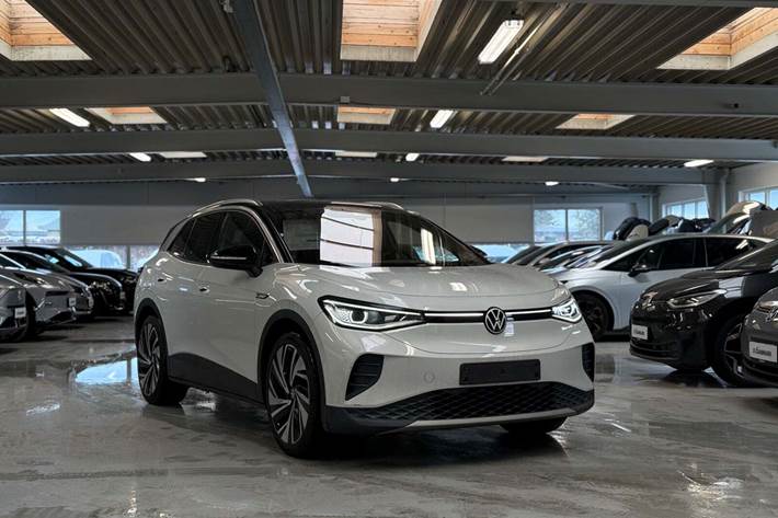 Hvid VW ID.4 fra 2021 set udefra