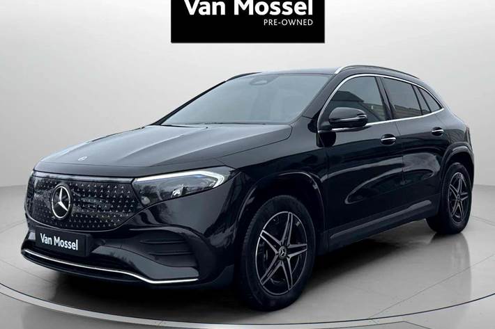 Sort Mercedes EQA250+ fra 2024 set udefra