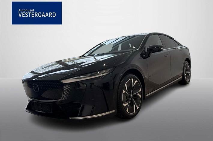 Sort Mazda 6e fra 2025 set udefra